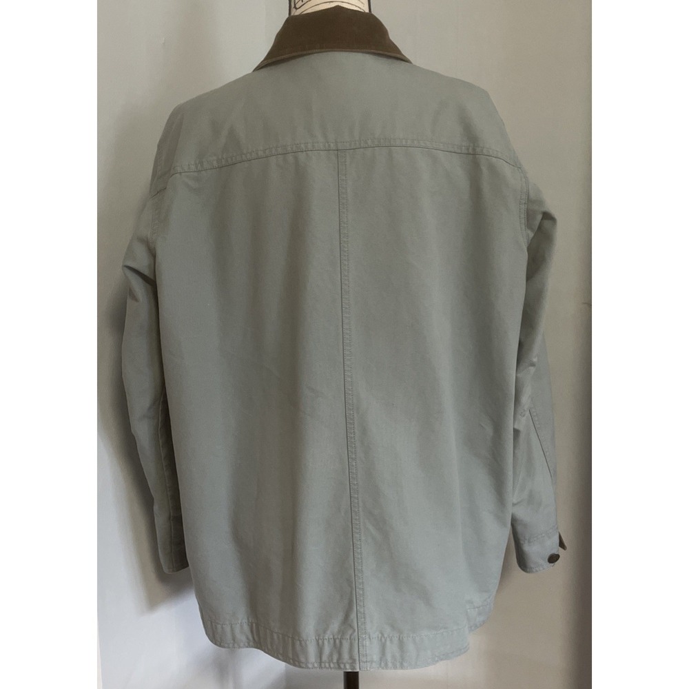 Vintage Women's LL Bean Barn Chore Jacket Coat Size XL Petite Flannel Lined Blue - Picture 10 of 14